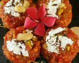 A picture of step 15 of Tri colour motichur laddu.