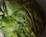 A picture of step 1 of Palak soup.