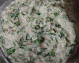 A picture of step 3 of Palak bites.