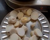 A picture of step 1 of Crispy Arbi ki Sabzi.