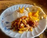 Foto langkah ke 3 dari resep Nasi Beef Kentang for Breakfast.