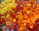 Foto del paso 2 de la receta: Comida china vegetariana con pollo