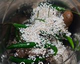 A picture of step 2 of Hyderabadi Tarkari ka Achar/Vegetable Pickle with Raw Tamarind.