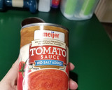 A picture of step 3 of Chicken and macaroni with "homemade"tomato sauce.