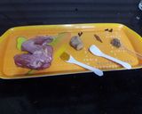 A picture of step 1 of Simple yakhni.