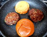 A picture of step 2 of My Sweet Chilli Burger on a Brioche Bun. 😁.