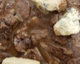 A picture of step 3 of My Steak & Onion pie with Top Crust.