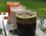 A picture of step 3 of Tricolor juices.