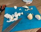Foto del paso 1 de la receta: Paella de berenjena y salchichas (carne)