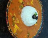 A picture of step 3 of Stewed vegetable curry with rice.