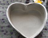 A picture of step 1 of Heart shape red velvet cake.