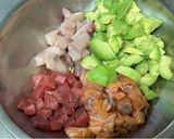 A picture of step 2 of Poke Bowl.