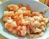 Foto del paso 4 de la receta: Calamares empanados y fritos, rellenos de gambas