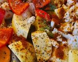 Pas rețetă Găină umplută cu legume la cuptor 1 fotografie
