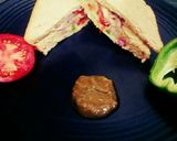 A picture of step 4 of Multi grain bread sandwich.