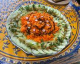 Une image de l'étape 11 de Salade de concombre et carottes au basilic crème de balsamique.