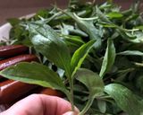 A picture of step 1 of Cold Tossed Malan Greens.