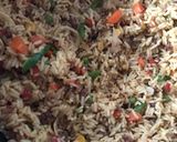 A picture of step 3 of Butter fried rice.