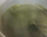 A picture of step 5 of Sarson Ka Saag with Makki Ki Roti.