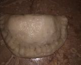 A picture of step 3 of Mheete Samose mewa stuffed.