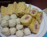 Foto langkah ke 5 dari resep Nugget rollade pentol ayam dalam 1 adonan.