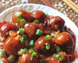 A picture of step 5 of Raw Banana Manchurian.