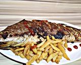 A picture of step 5 of Grilled croaker fish.