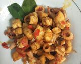 Foto langkah ke 6 dari resep Cumi tahu cabe merah.