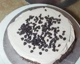 A picture of step 2 of Pizza theme cake (mix flavor).