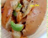A picture of step 5 of Chicken Tikka Burger.