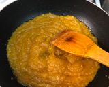 A picture of step 4 of Mung dal Halwa.