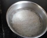A picture of step 1 of Mango phirni.