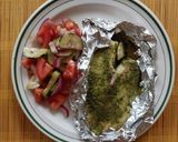 Foto del paso 4 de la receta: Pescado al pesto en freidora de aire con ensalada