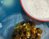 A picture of step 3 of Super seeds nuts non alcohol Christmas fruit cake.
