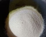 A picture of step 1 of Coconut rawa laddoo.