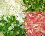 A picture of step 3 of Baked Chinese Masala Rice.
