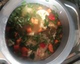 A picture of step 4 of Veg cooker pulao.