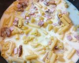 Foto del paso 2 de la receta: Fideos con crema, jamón y champiñones -  One Pot Pasta