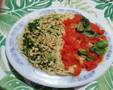 Foto del paso 3 de la receta: Spaghetti con salsa liviana y pesto