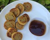 A picture of step 10 of Sweet potato pinwheel with tea.