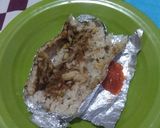 Foto langkah ke 6 dari resep Nasi panggang ayam abon aluminium foil so simple.