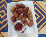 A picture of step 8 of Arrowroot potato bites.