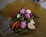 Foto langkah ke 2 dari resep Jrengkol teri kering cabe ijo.