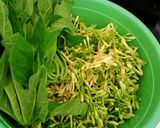 Foto langkah ke 1 dari resep Tumis bunga pepaya.