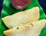 A picture of step 4 of Banh Xeo.