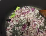 A picture of step 2 of Egg Drop/Poached Egg Curry.