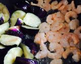 A picture of step 4 of Eggplant and Shrimp in Chili Sauce Stir-Fry.