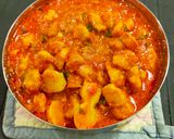A picture of step 6 of Vadi Subzi.