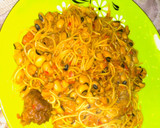 Beans and spaghetti jollofmatakin girki6 hoto