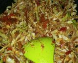 A picture of step 3 of My special awara in cabbage sauce.